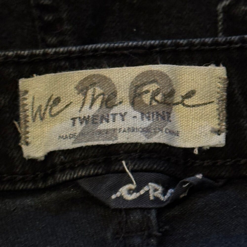 We The Free by Free People CRVY High Rise Black Denim Shorts – Size 29 - Picture 5 of 8